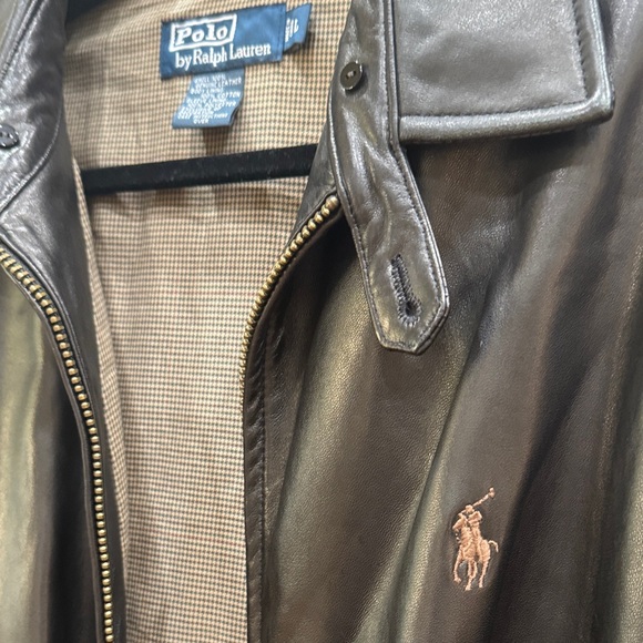 Ralph Lauren Black Leather Jacket for Men - Picture 3 of 6
